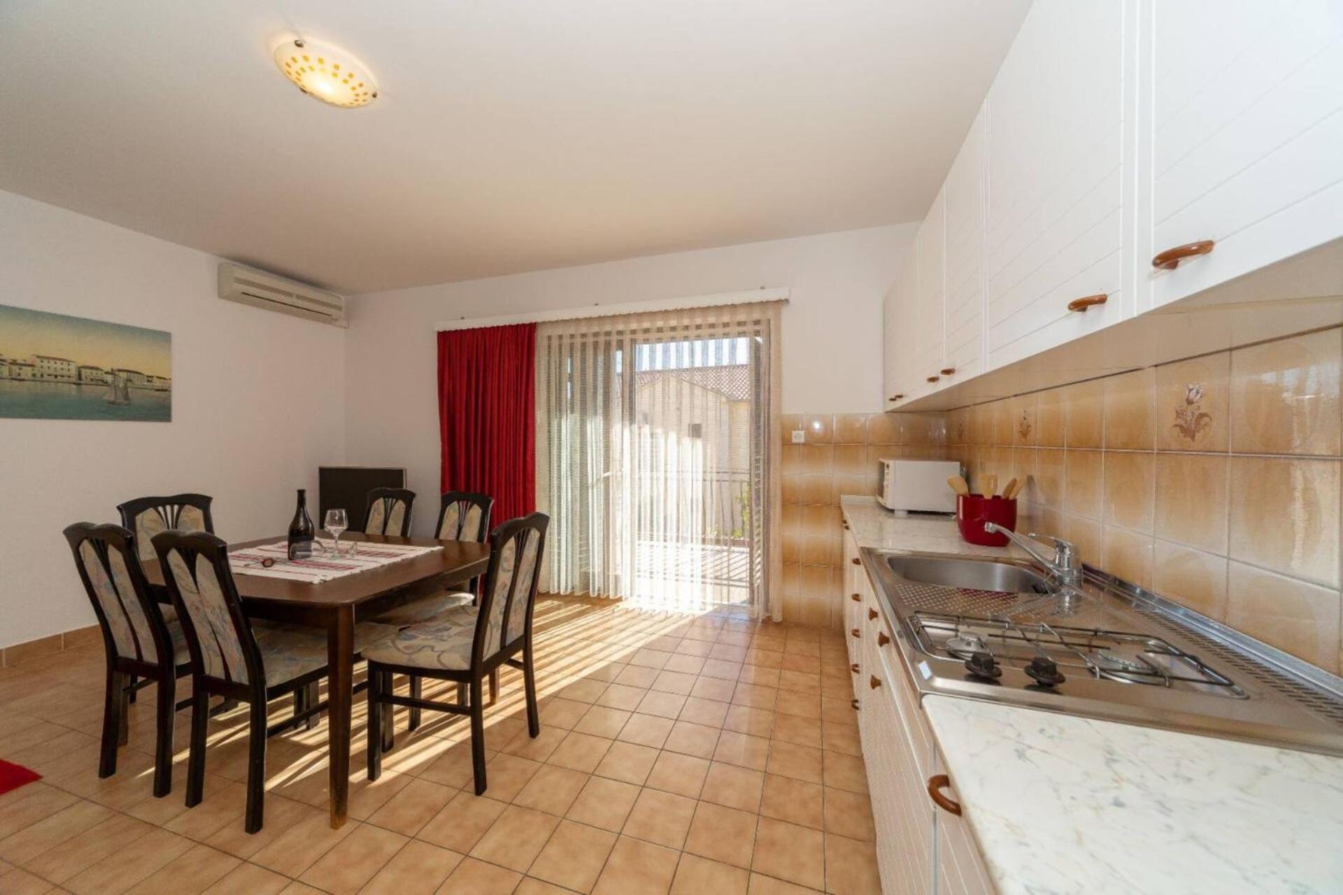Three Bedroom Apartment In Biograd Weißenburg Exterior foto